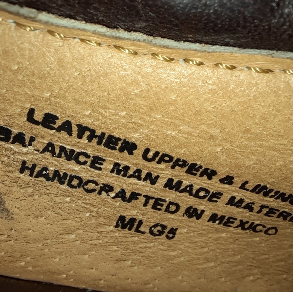 Born Crown Ravine Brown Leather Rugged Casual Oxford Shoes SZ 9 - Picture 11 of 13